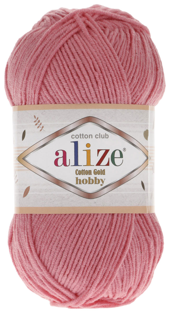 

Пряжа ALIZE Cotton Gold Hobby (33), багряный, 5 шт. по 50 г, Розовый
