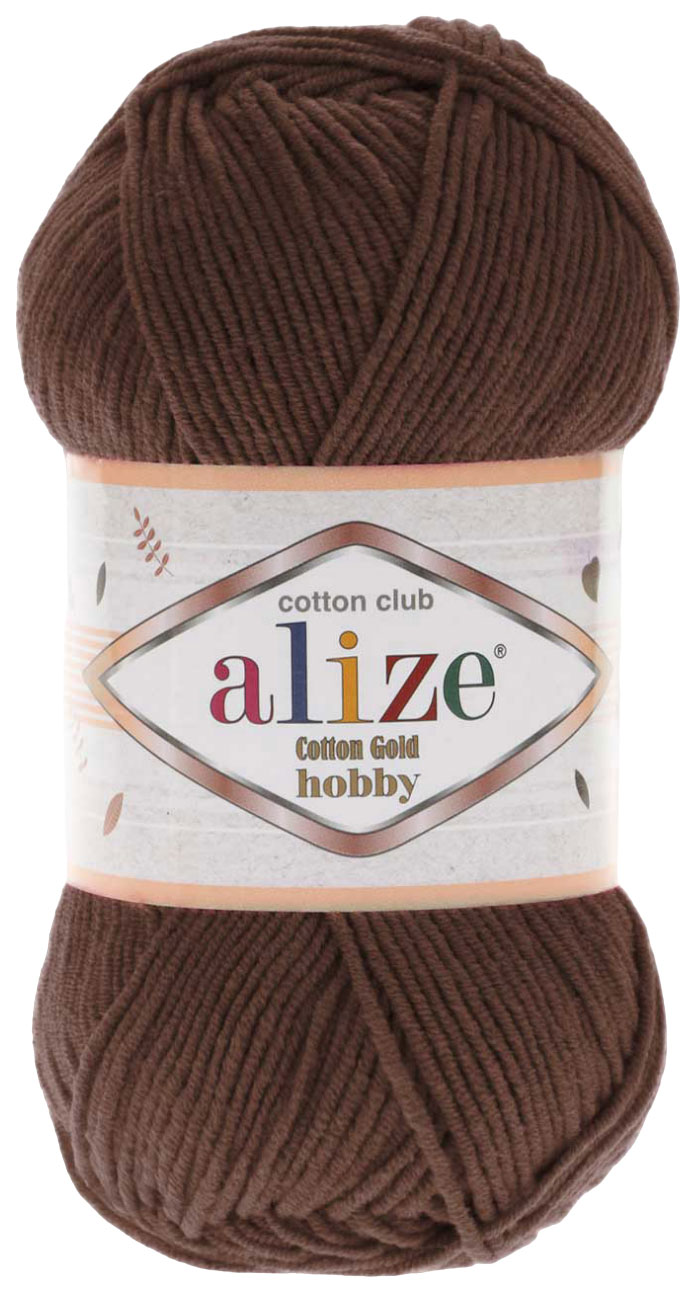 

Пряжа ALIZE Cotton Gold Hobby (493), тоффи, 5 шт. по 50 г