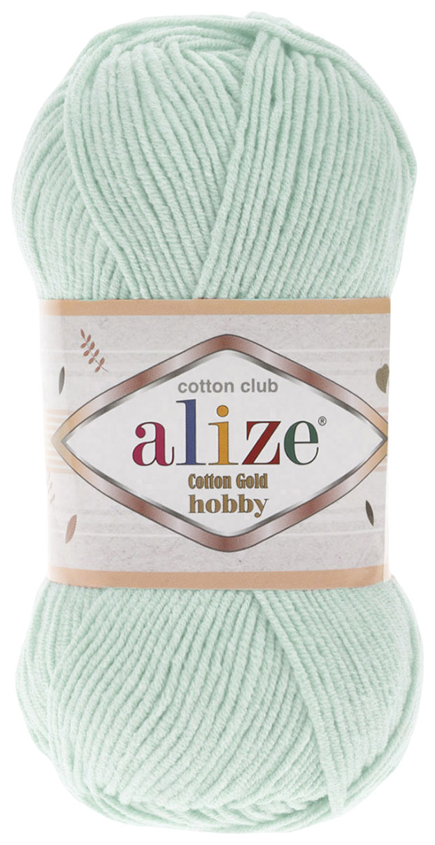 

Пряжа ALIZE Cotton Gold Hobby (522), лед, 5 шт. по 50 г