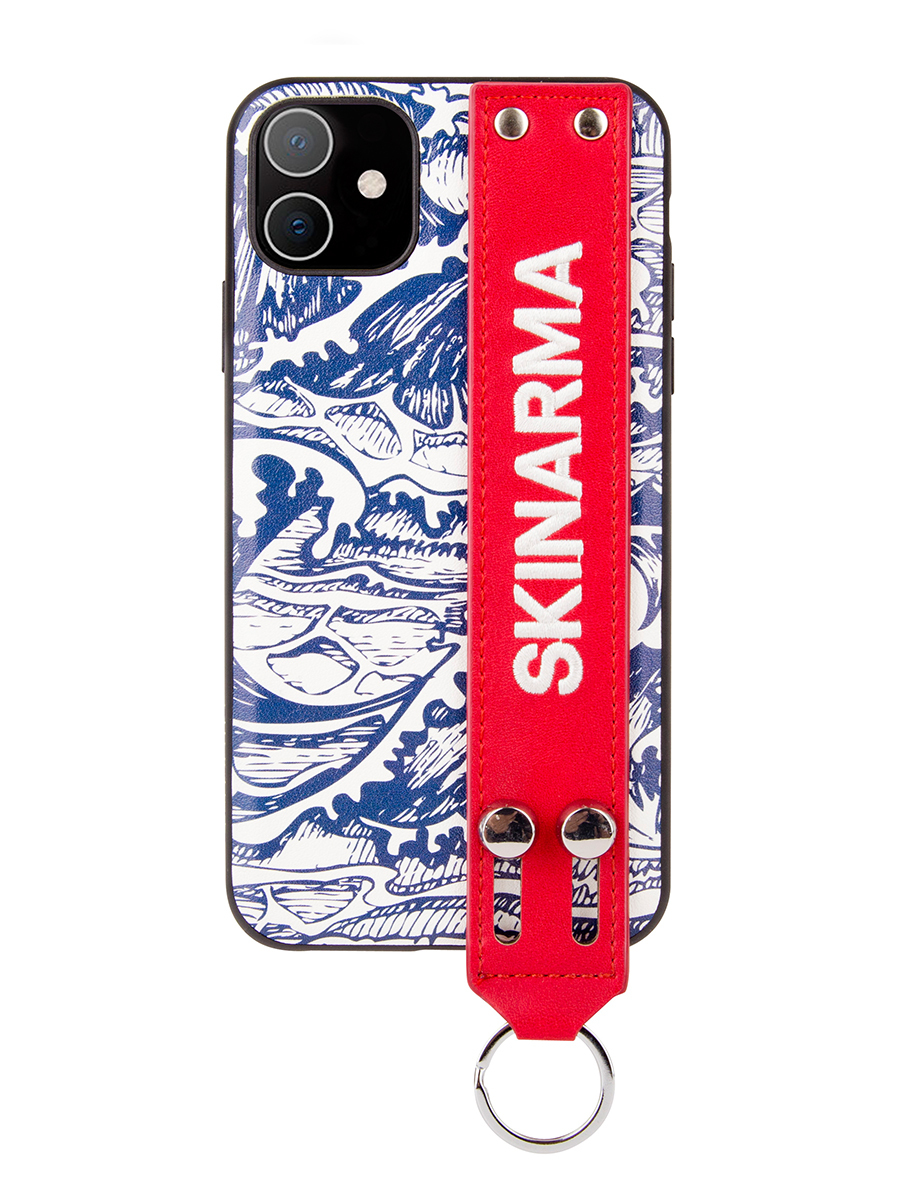 фото Чехол на apple iphone 11 skinarma kozui blue