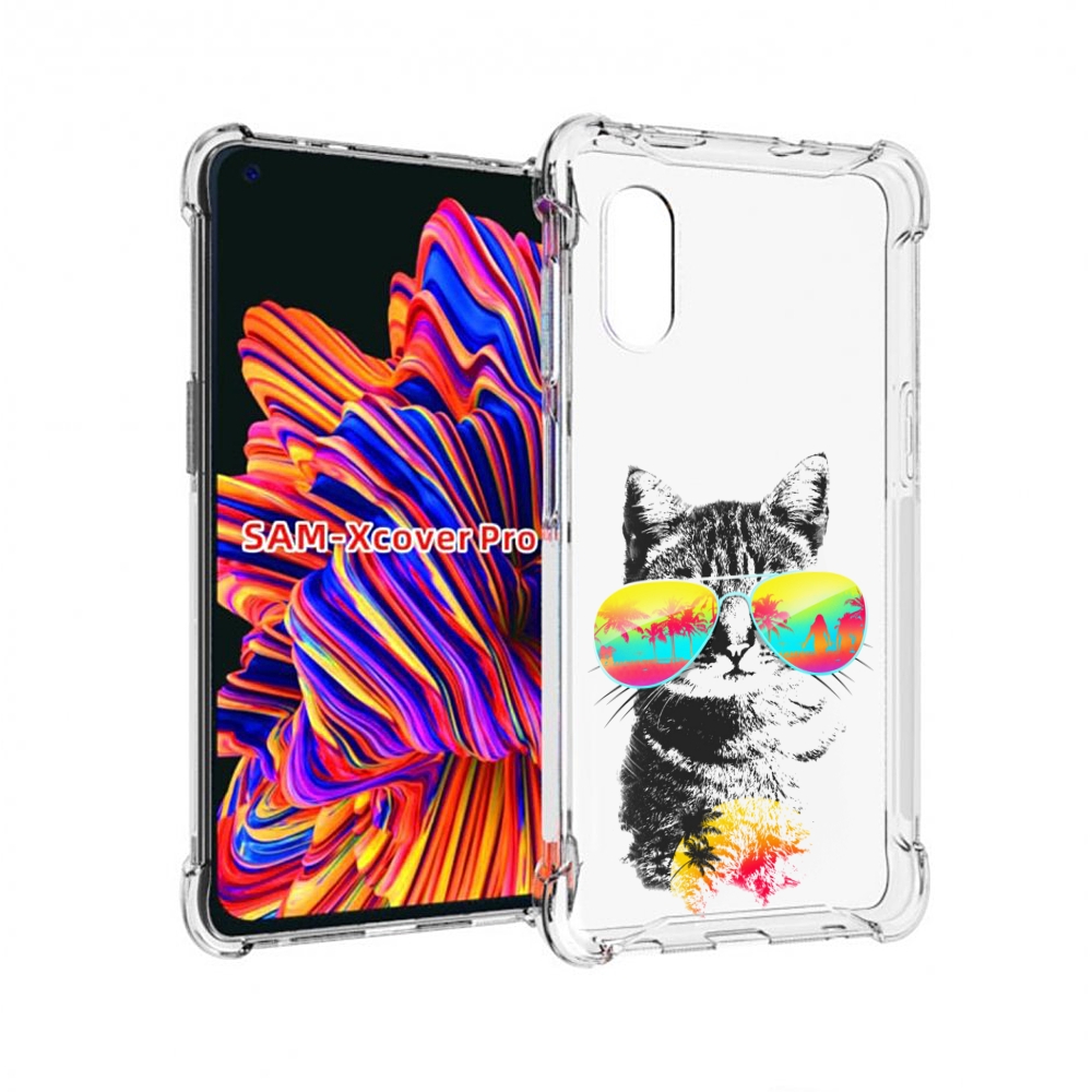 

Чехол MyPads крутой кот для Samsung Galaxy Xcover Pro 1, Прозрачный, Tocco