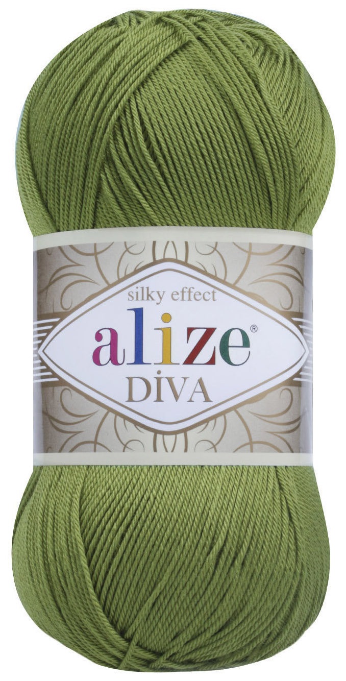 

Пряжа ALIZE Diva Silk effekt (210), аспар, 5 шт. по 100 г, Зеленый