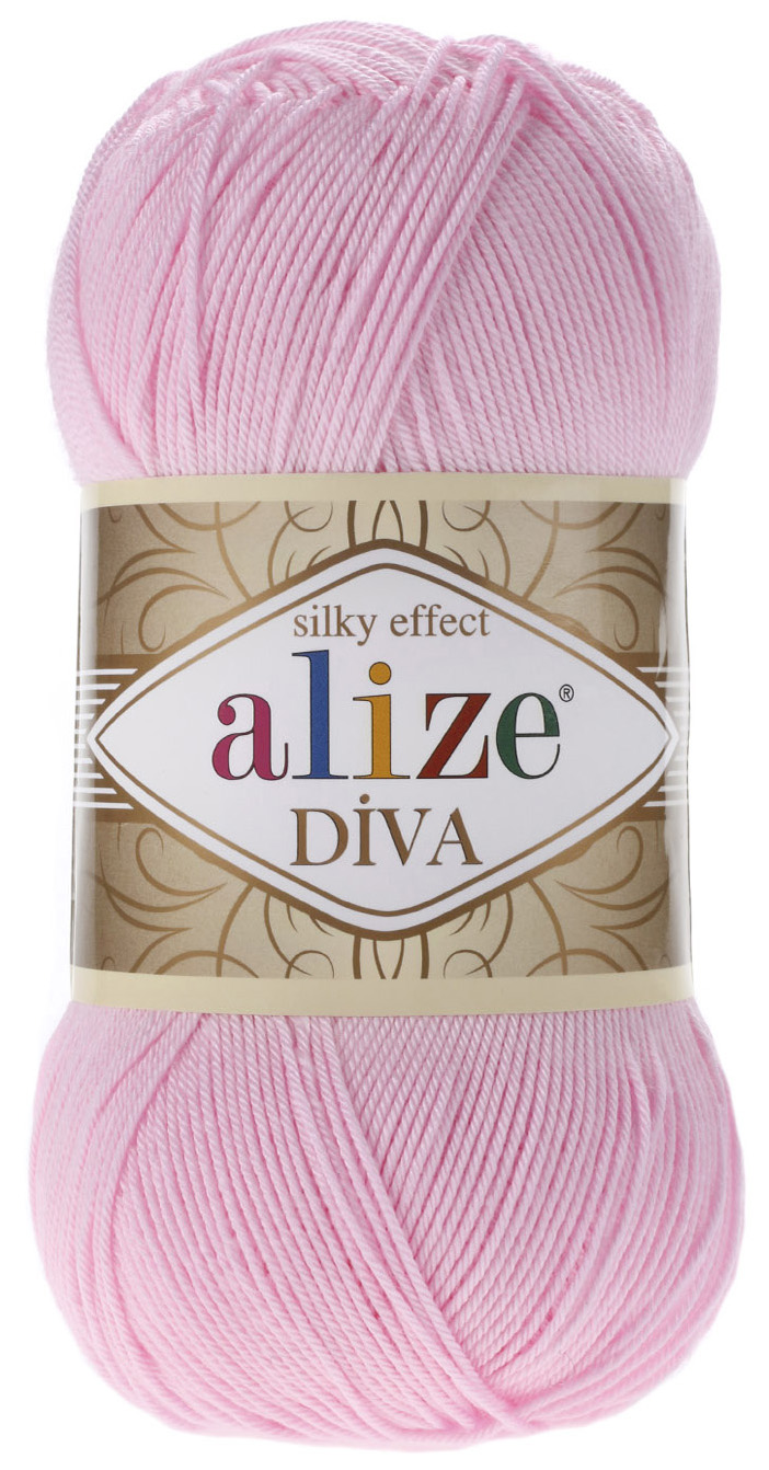 

Пряжа ALIZE Diva Silk effekt (291), светлая орхидея, 5 шт. по 100 г, Розовый