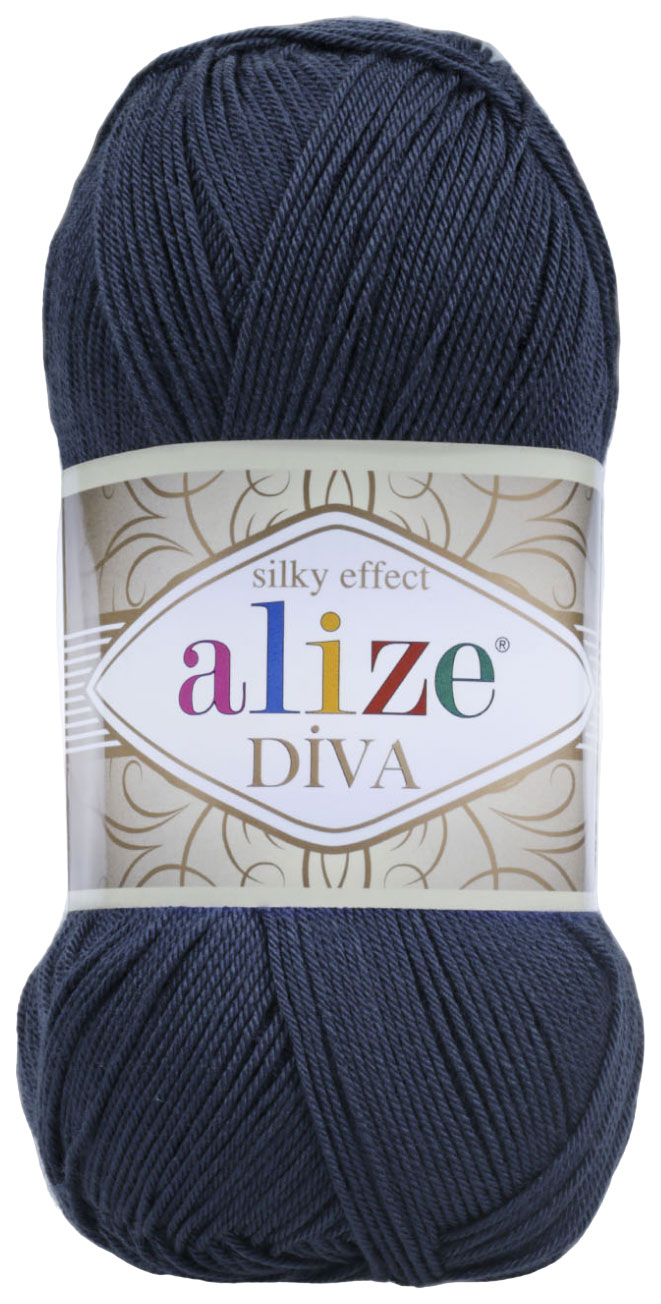 

Пряжа ALIZE Diva Silk effekt (361), марин, 5 шт. по 100 г, Синий