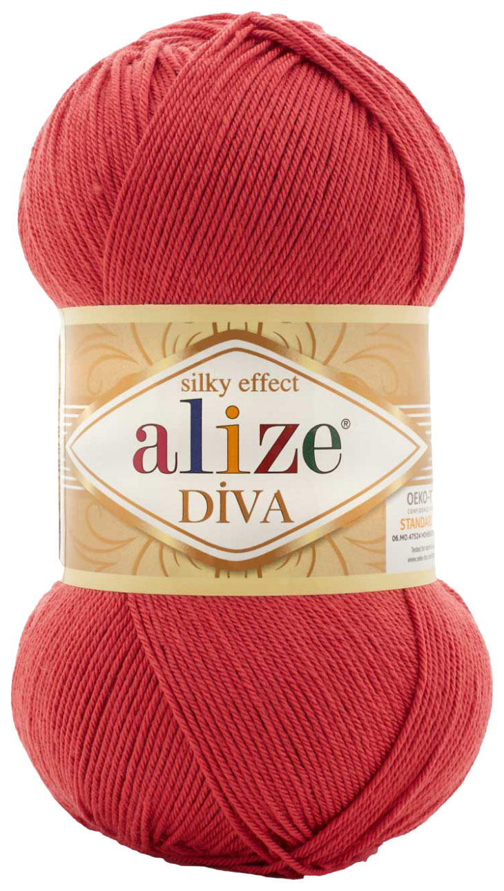 

Пряжа ALIZE Diva Silk effekt (366), темно-коралловый, 5 шт. по 100 г