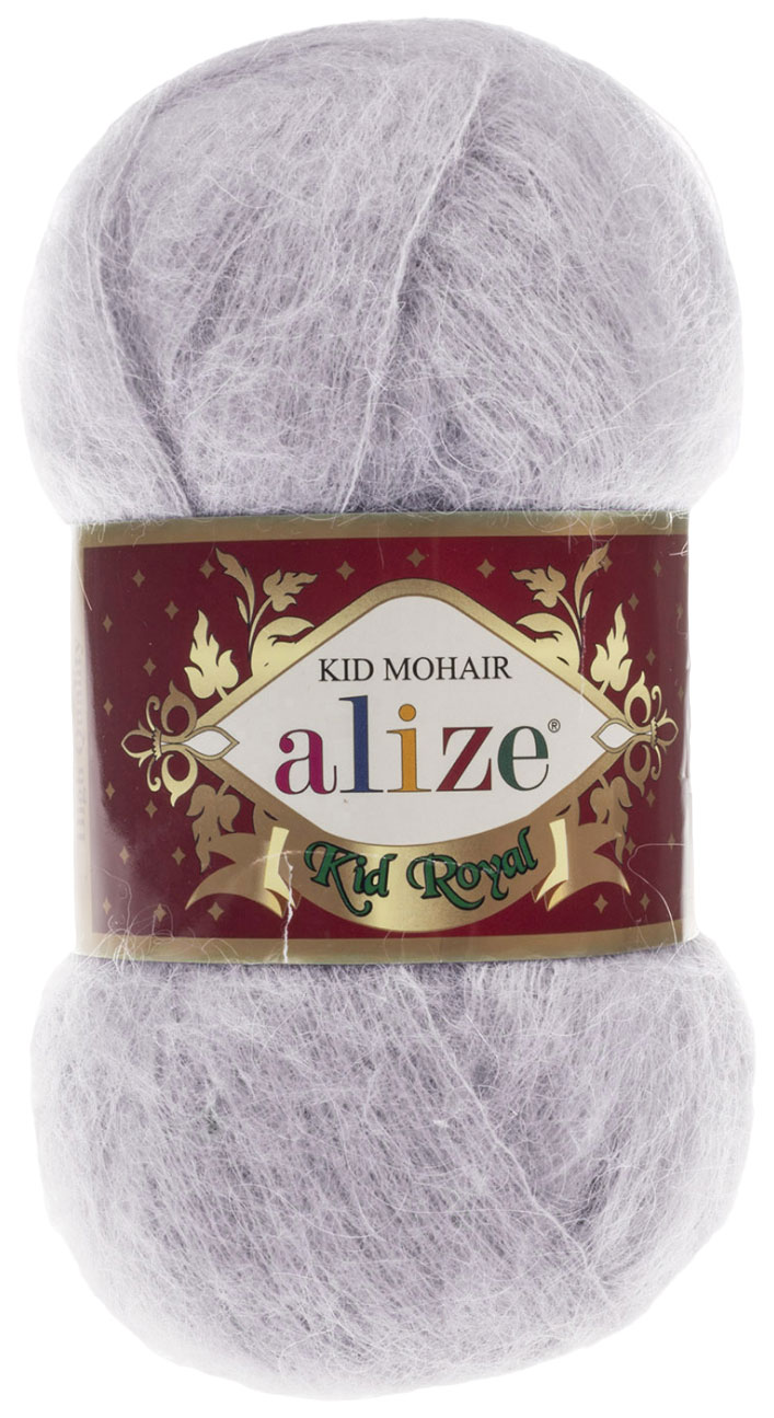 

Пряжа ALIZE Kid royal 50 (224), ангора, 5 шт. по 50 г, Серый