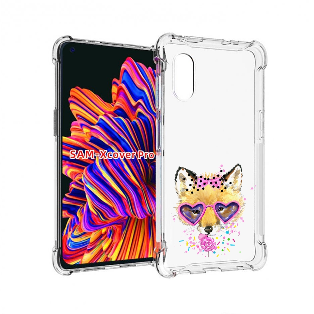 

Чехол MyPads лисенок с бантиком для Samsung Galaxy Xcover Pro 1, Прозрачный, Tocco