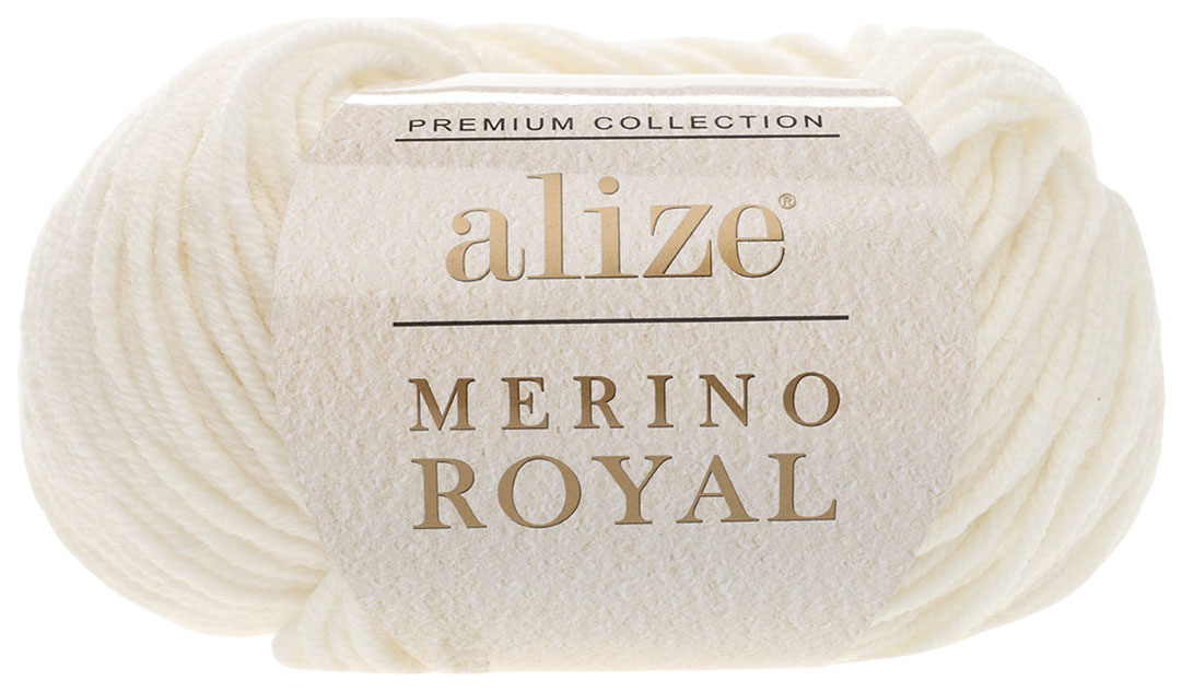 

Пряжа ALIZE Merino royal (62), белый, 5 шт. по 50 г
