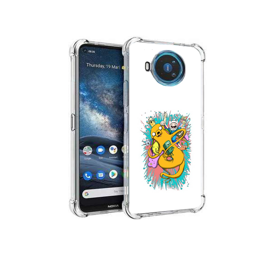 

Чехол MyPads Tocco для Nokia X100 время приключений рисунок (PT227057.109.276), Прозрачный, Tocco