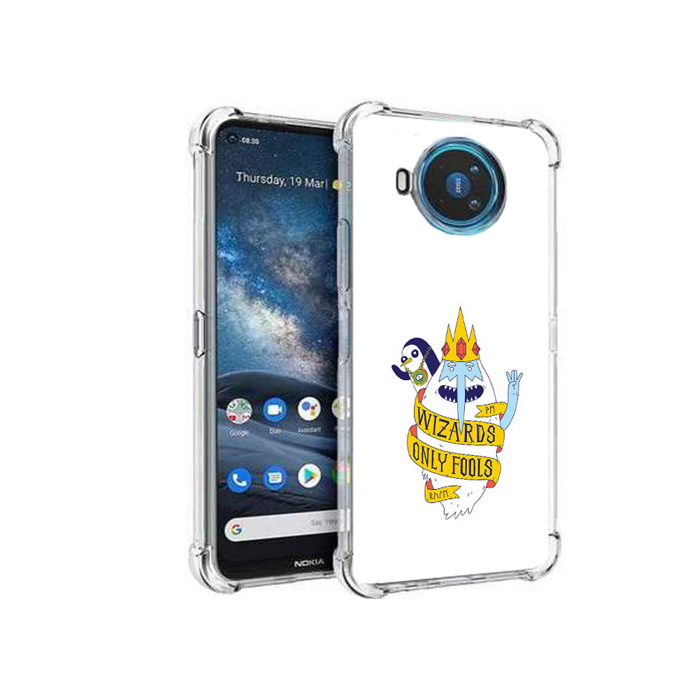 

Чехол MyPads Tocco для Nokia X100 время приключений снежный король (PT227057.109.278), Прозрачный, Tocco