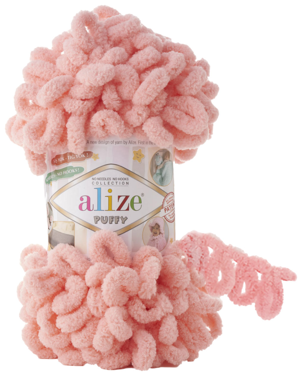 

Пряжа ALIZE Puffy (529), нежно-розовый, 5 шт. по 100 г