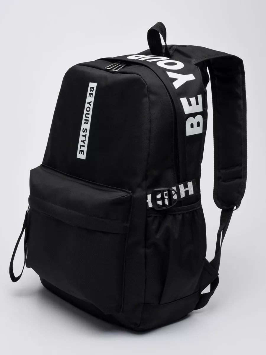 Рюкзак унисекс TIDO WYR123 черный/белый, 44х30х15 см