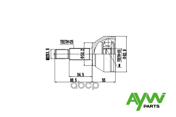 

Шрус AYWIparts AW1510214