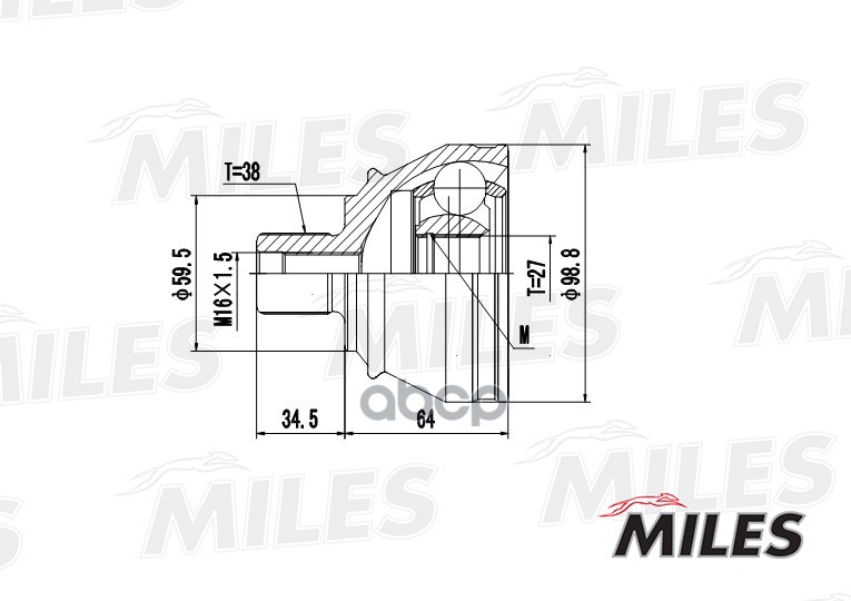 

Шрус Miles GA20040