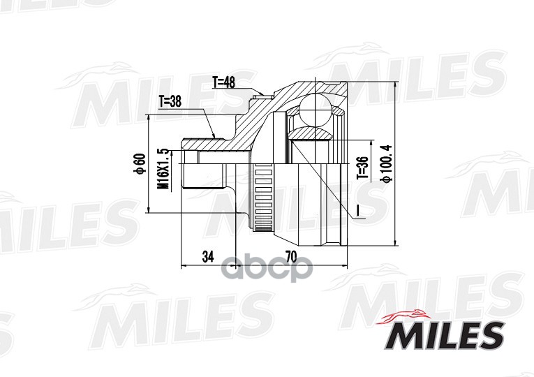 Шрус Miles GA20525