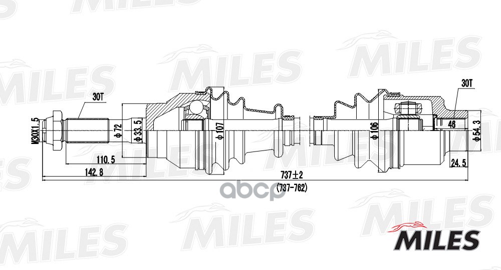 

Привод в сборе Miles GC00075