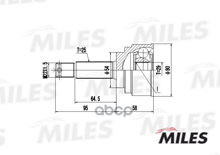 

Шрус Miles GA20276