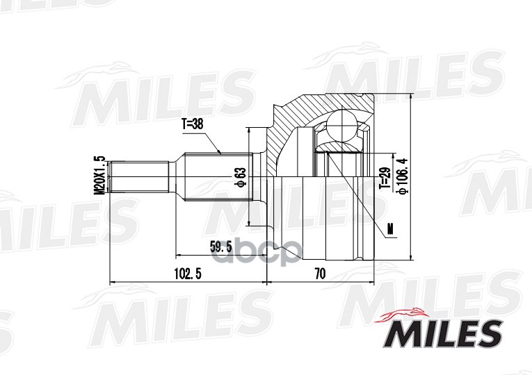 

Шрус Miles GA20531