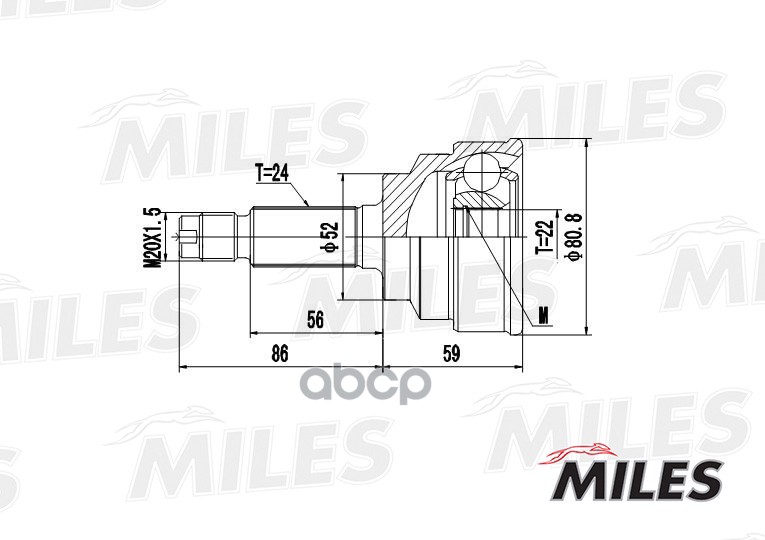 

Шрус Miles GA20188