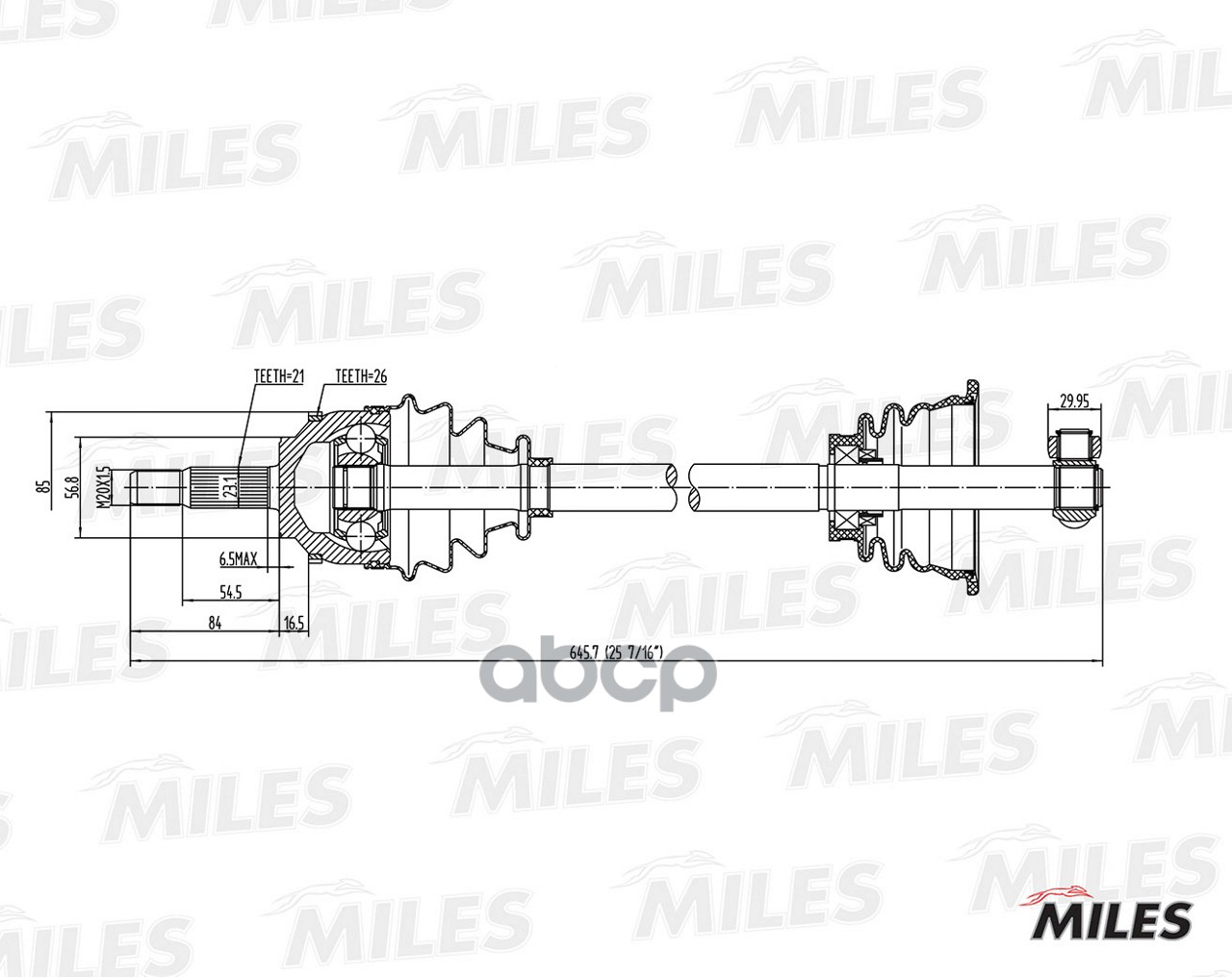 

Привод в сборе Miles GC01115