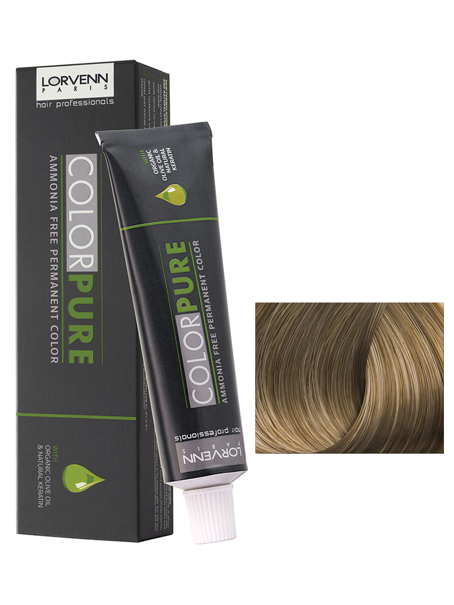 фото Краска lorvenn hair professionals color pure для окрашивания волос 10 светлый блонд 50 мл