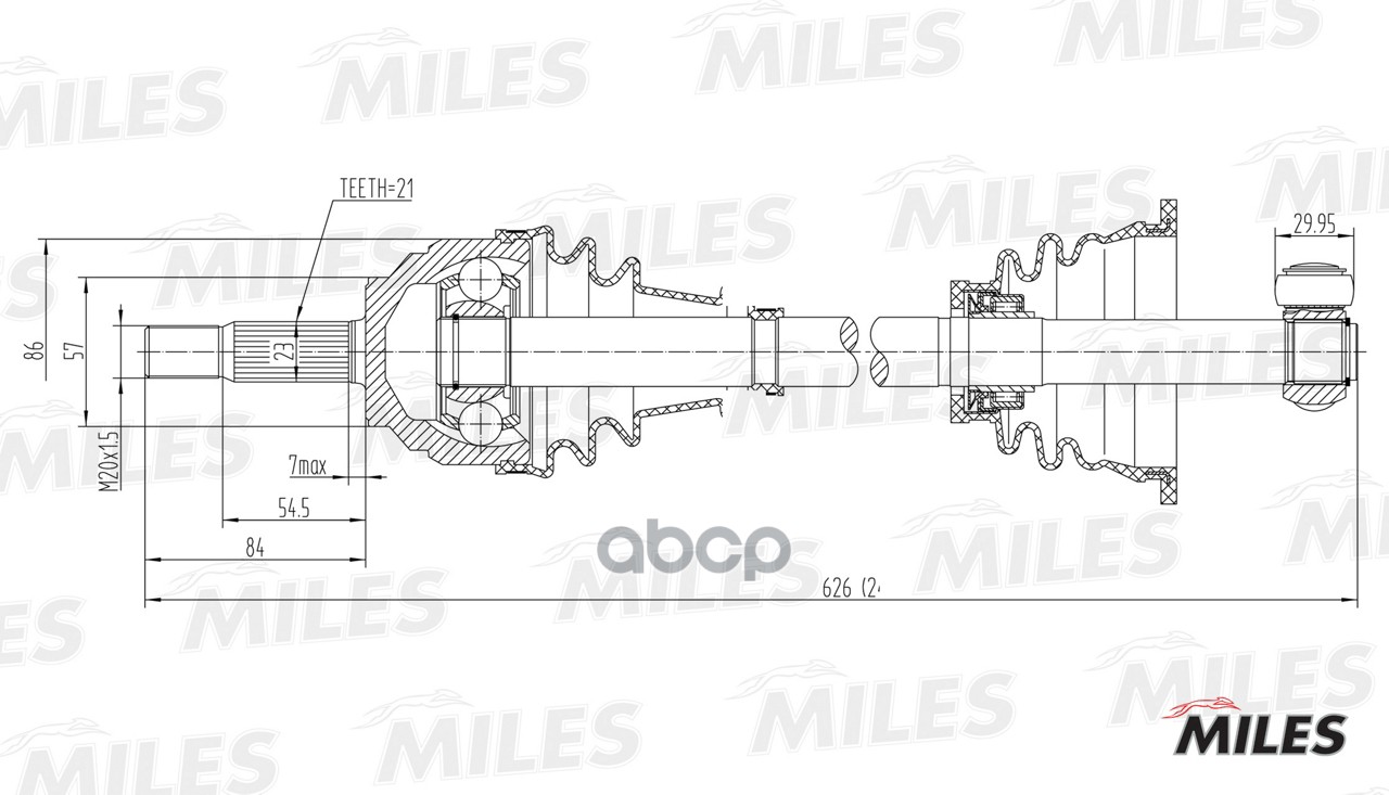 

Привод в сборе Miles GC01106