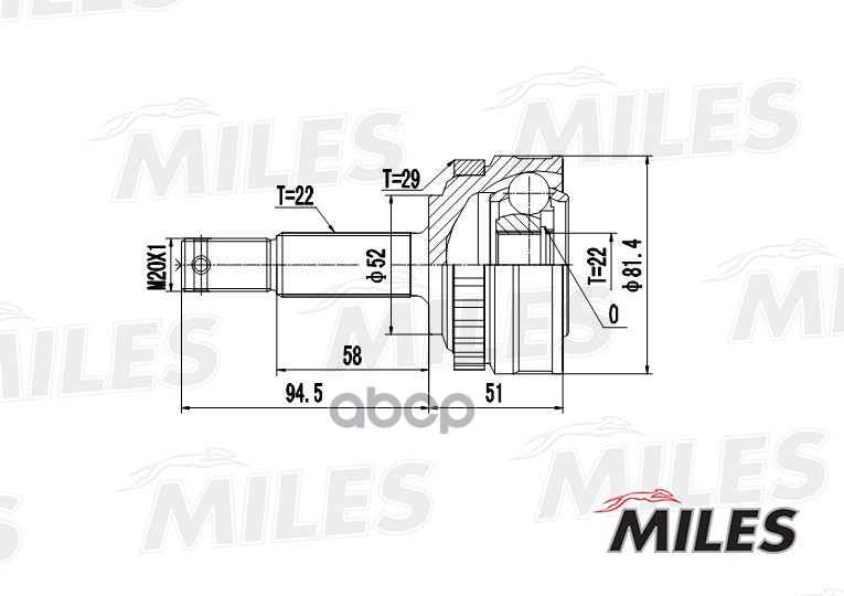 фото Шрус miles ga20348