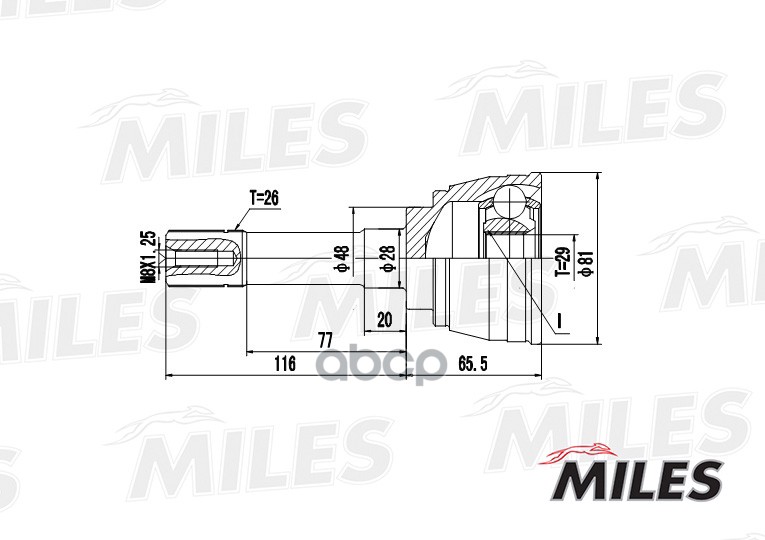 

Шрус Miles GA20446