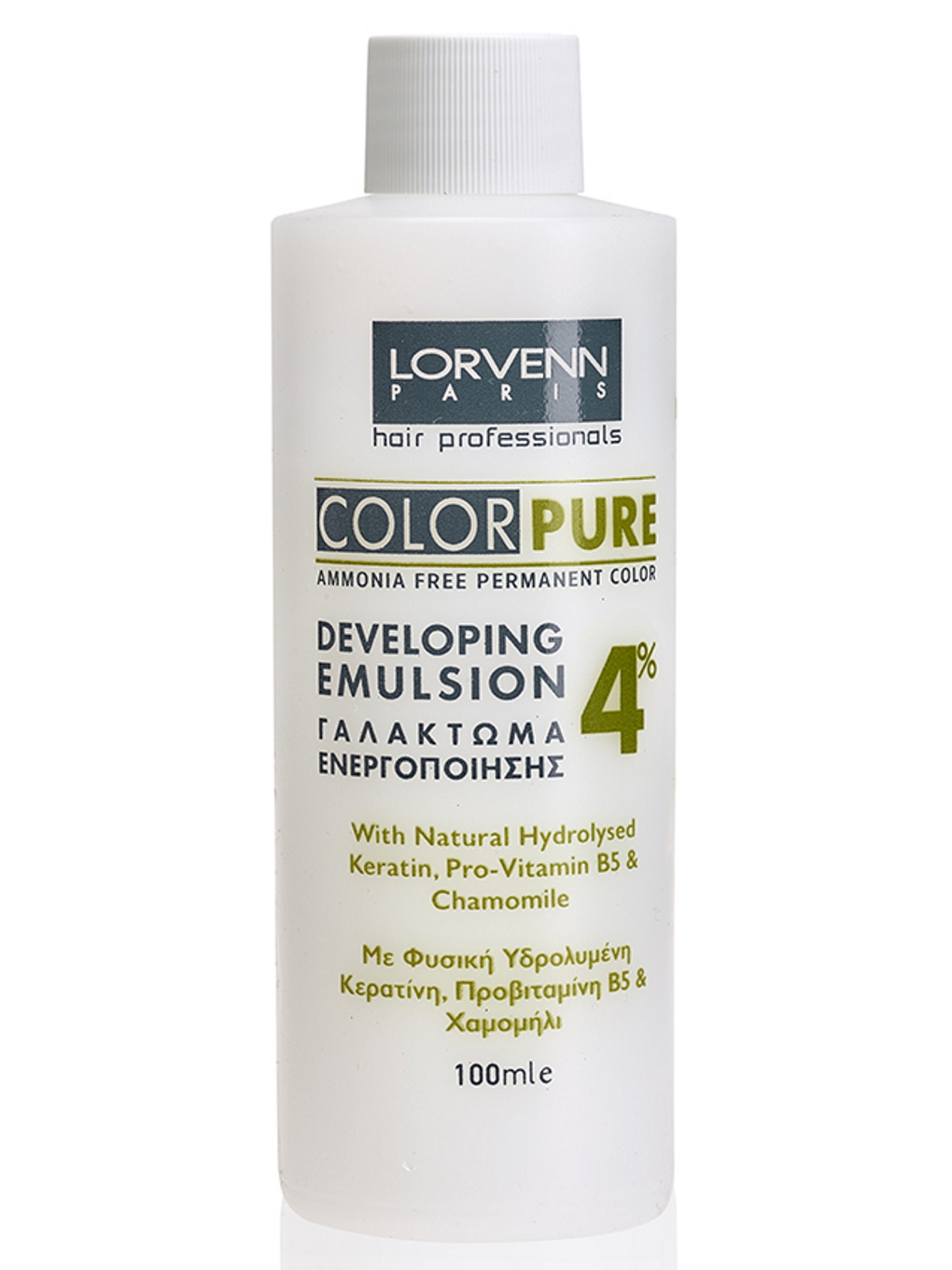 Окисляющая эмульсия Lorvenn Hair Professionals color pure 4% 100 мл эмульсия перед использованием шампуня scalp detox