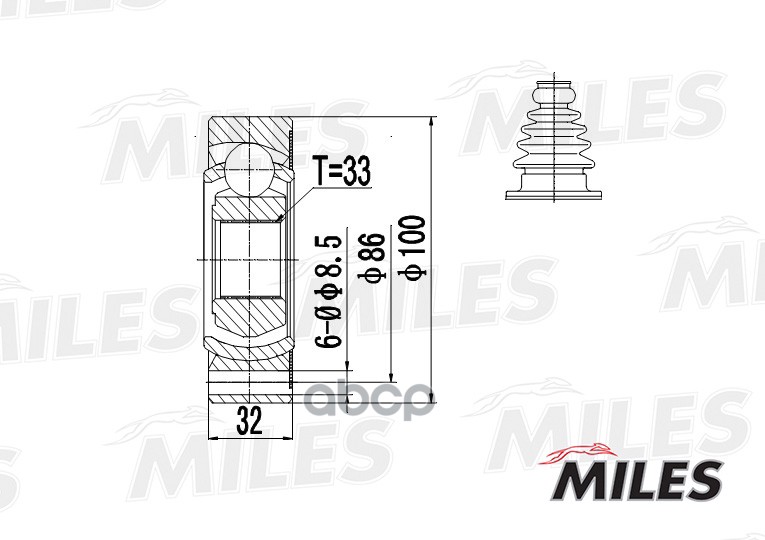 

Шрус Miles GA10002