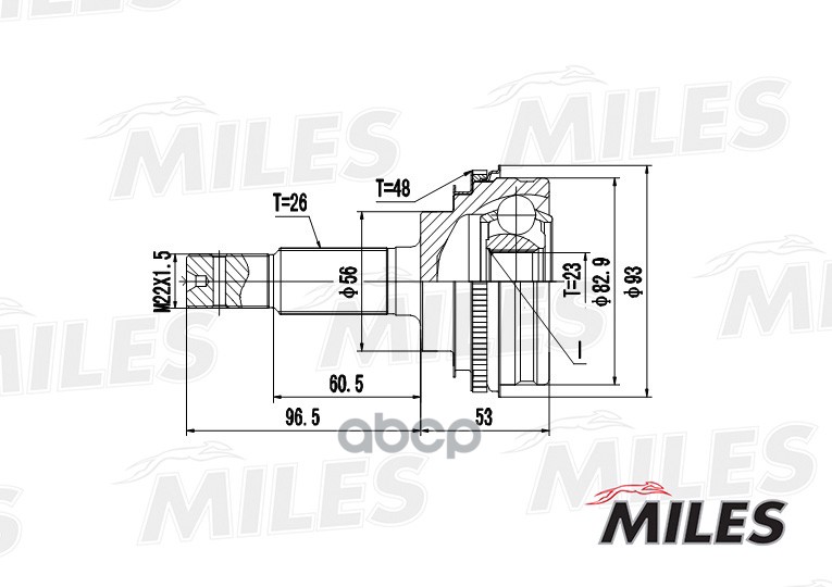 

Шрус Miles GA20476