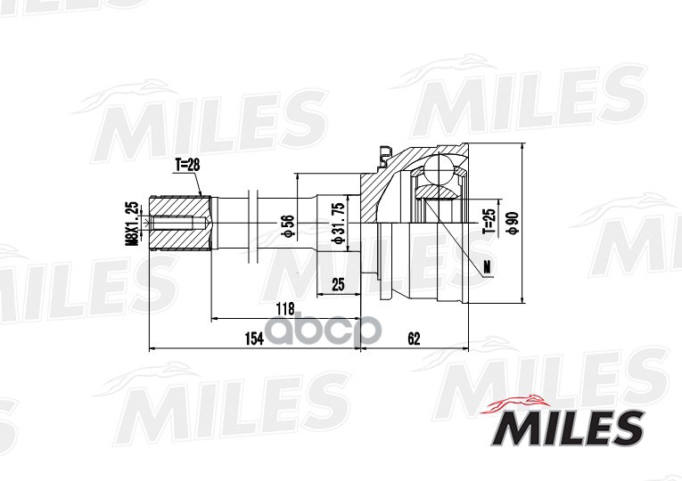 

Шрус Miles GA20275