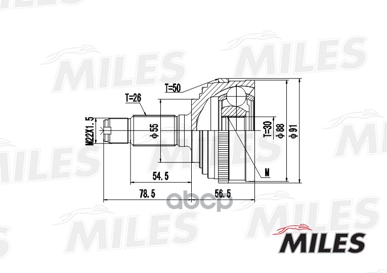 

Шрус Miles GA20137