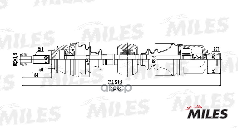 Привод в сборе Miles GC02112