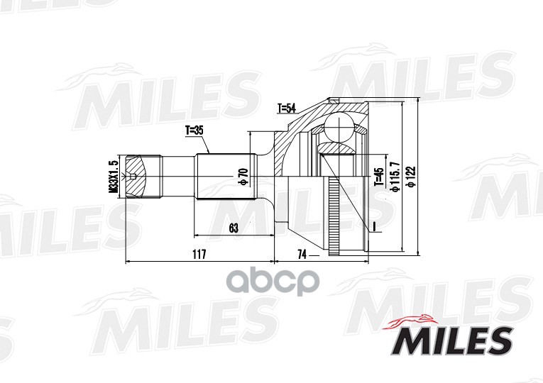 

Шрус Miles GA20069