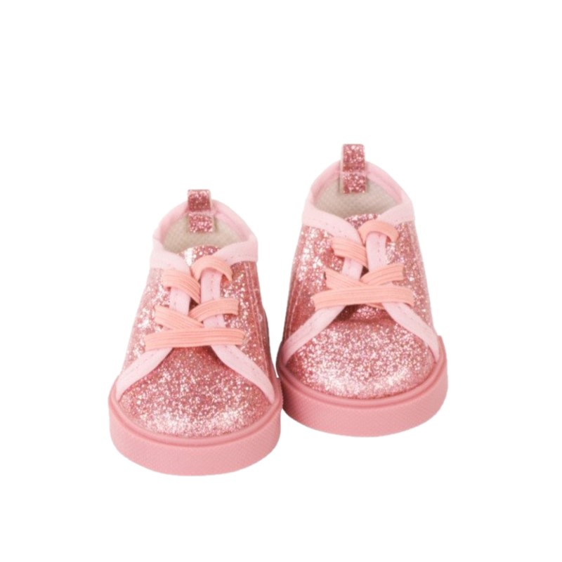 Обувь для кукол Gotz туфли с блестками на шнурках розовые, 42-50 см