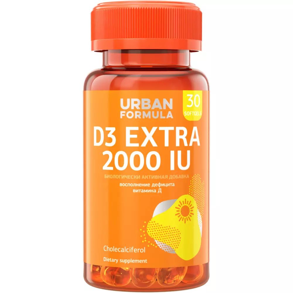 

Витамин Urban Formula D3 Extra 2000 UI капсулы 30 шт.