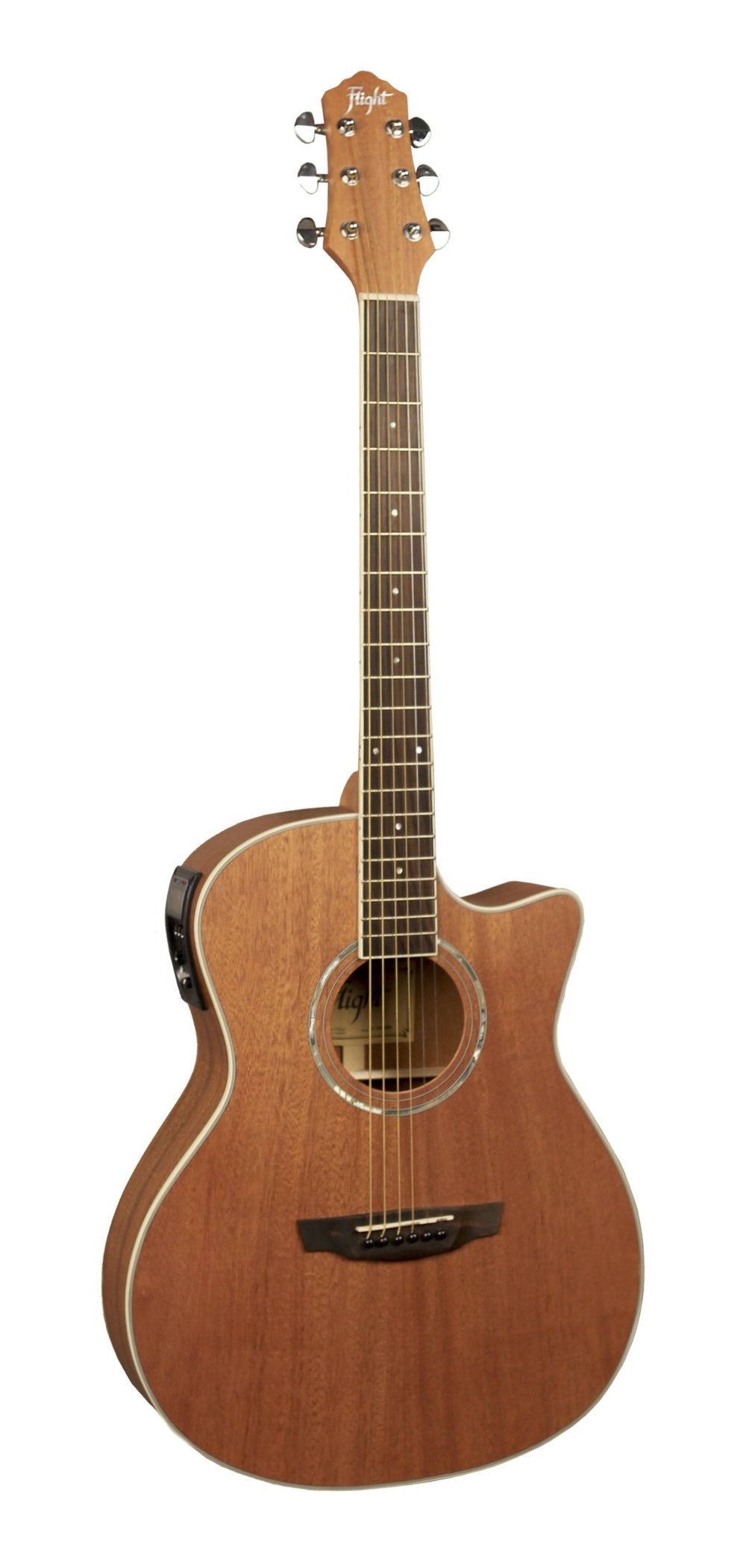 Электроакустическая гитара шестиструнная FLIGHT AG-300 CEQ NS