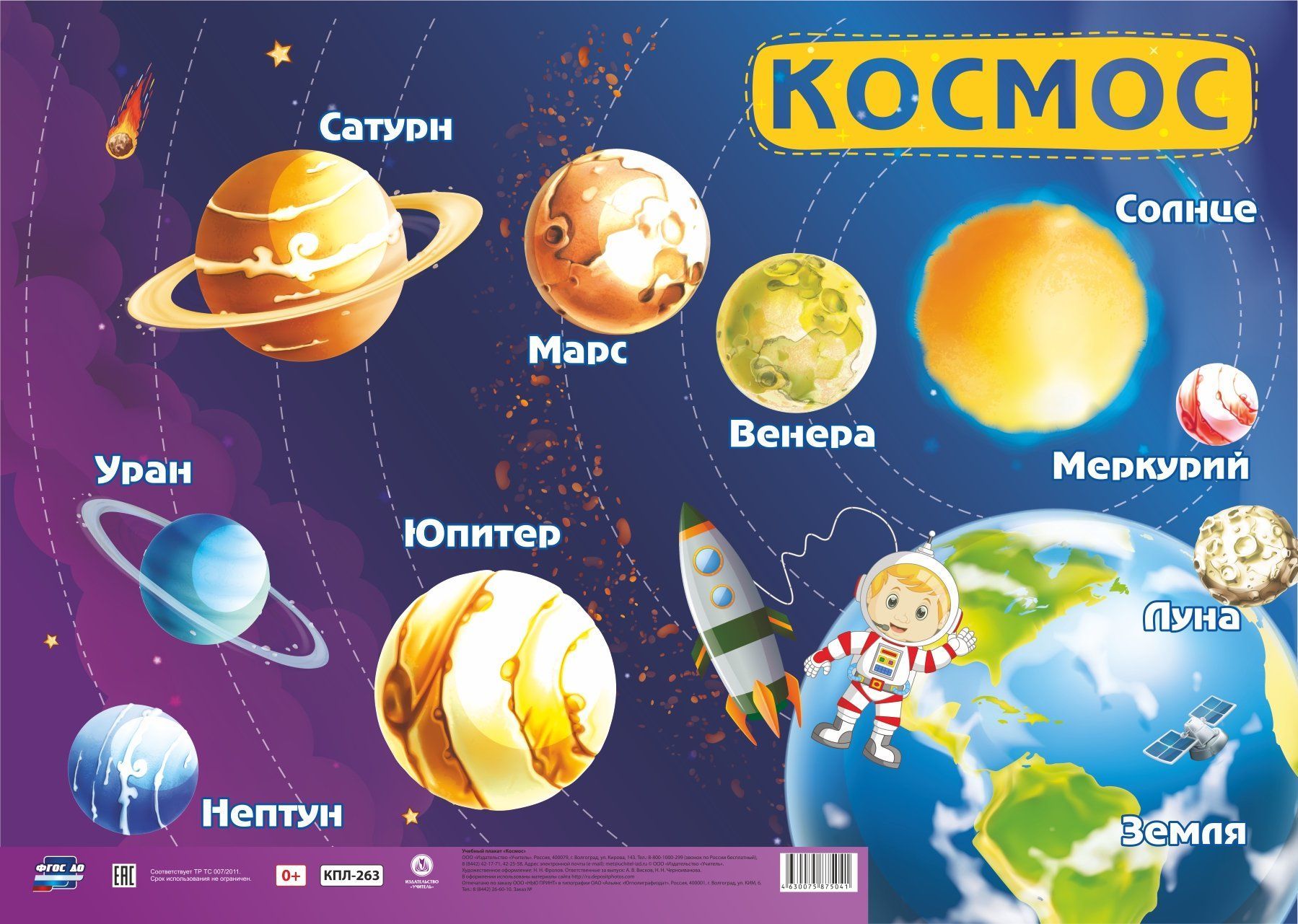 Планеты солнечной системы для дошкольников. Плакат планеты. Космос планеты для детей дошкольного возраста. Планеты с названием для дошкольников. Плакаты для детского сада космос.
