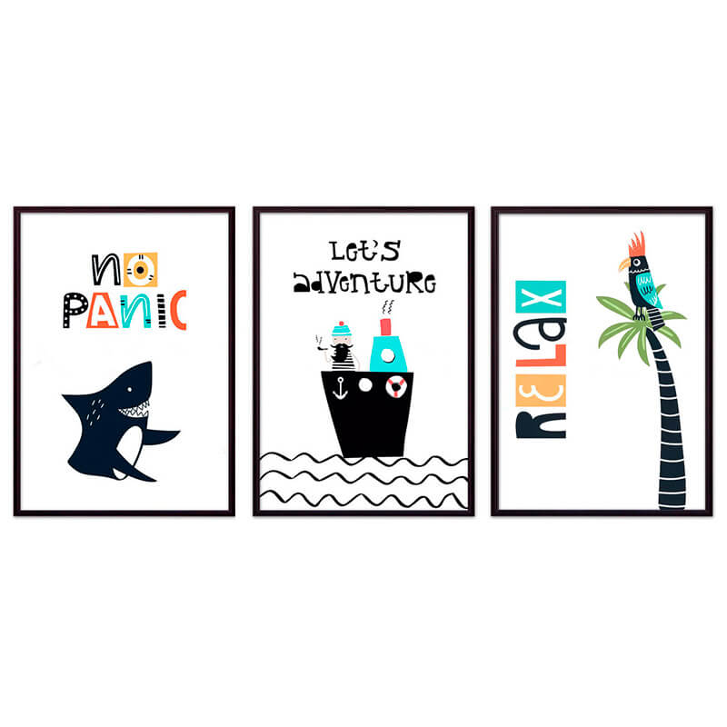 фото Набор постеров коллаж детский №73 40х110 см дом корлеоне