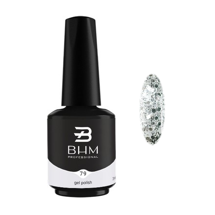 

Гель-лак BHM Professional №079, Silver rain