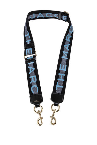 

Ремень для сумки женский Marc Jacobs M0014087-419 голубой/черный, M0014087-419