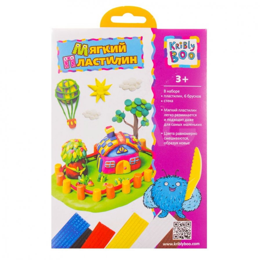

Пластилин Kribly Boo 6 цветов, 90 г