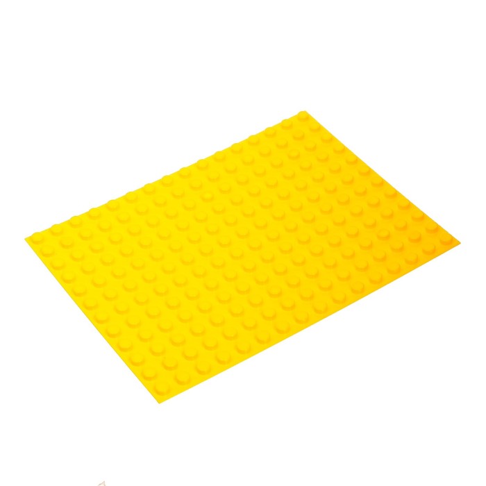 Пластина-основание для конструктора Kids Home Toys малая желтая 25,5 х19 см