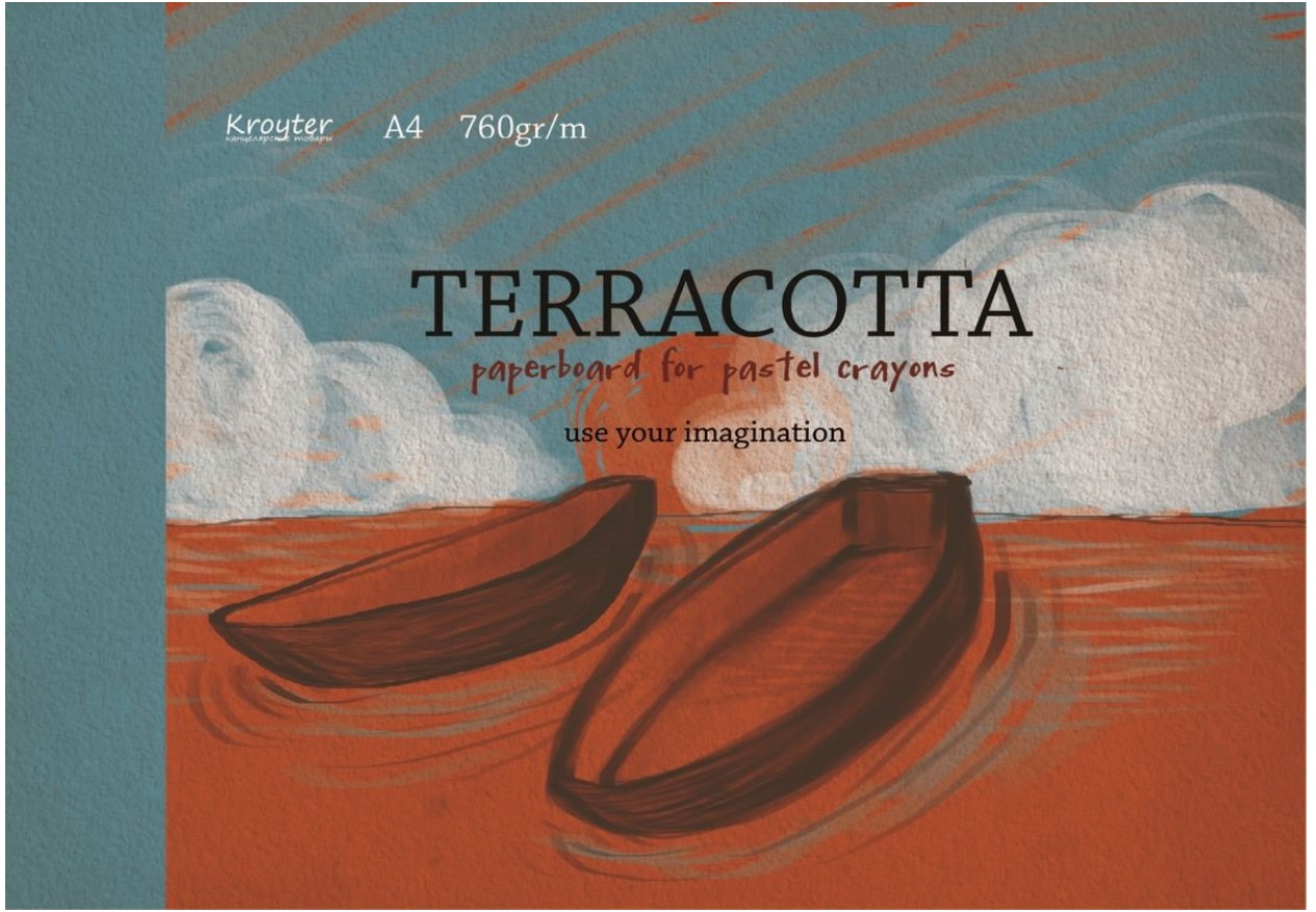 фото Альбом для рисования пастелью terracotta, а4, 10 листов kroyter