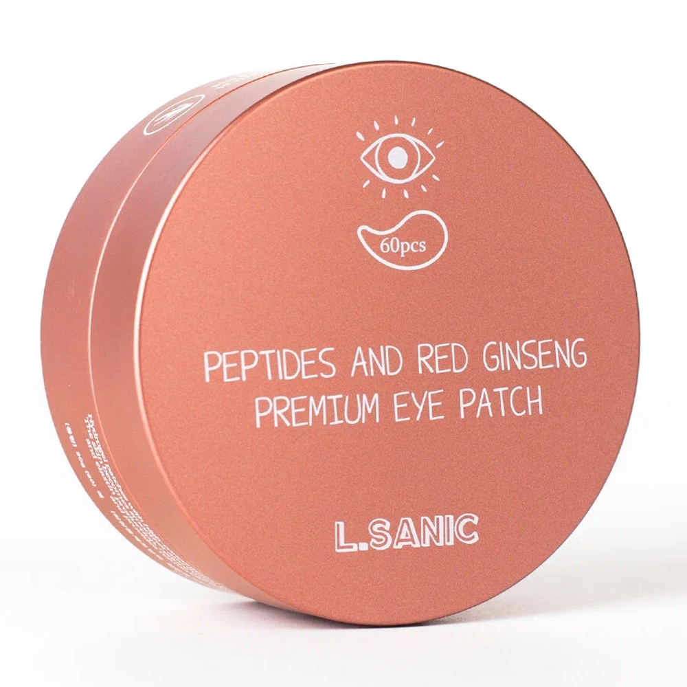 Патчи для глаз L’Sanic Peptides and Red Ginseng Premium Eye Patch 60 шт антивозрастные патчи для век premium syn ake anti wrinkle eye patch