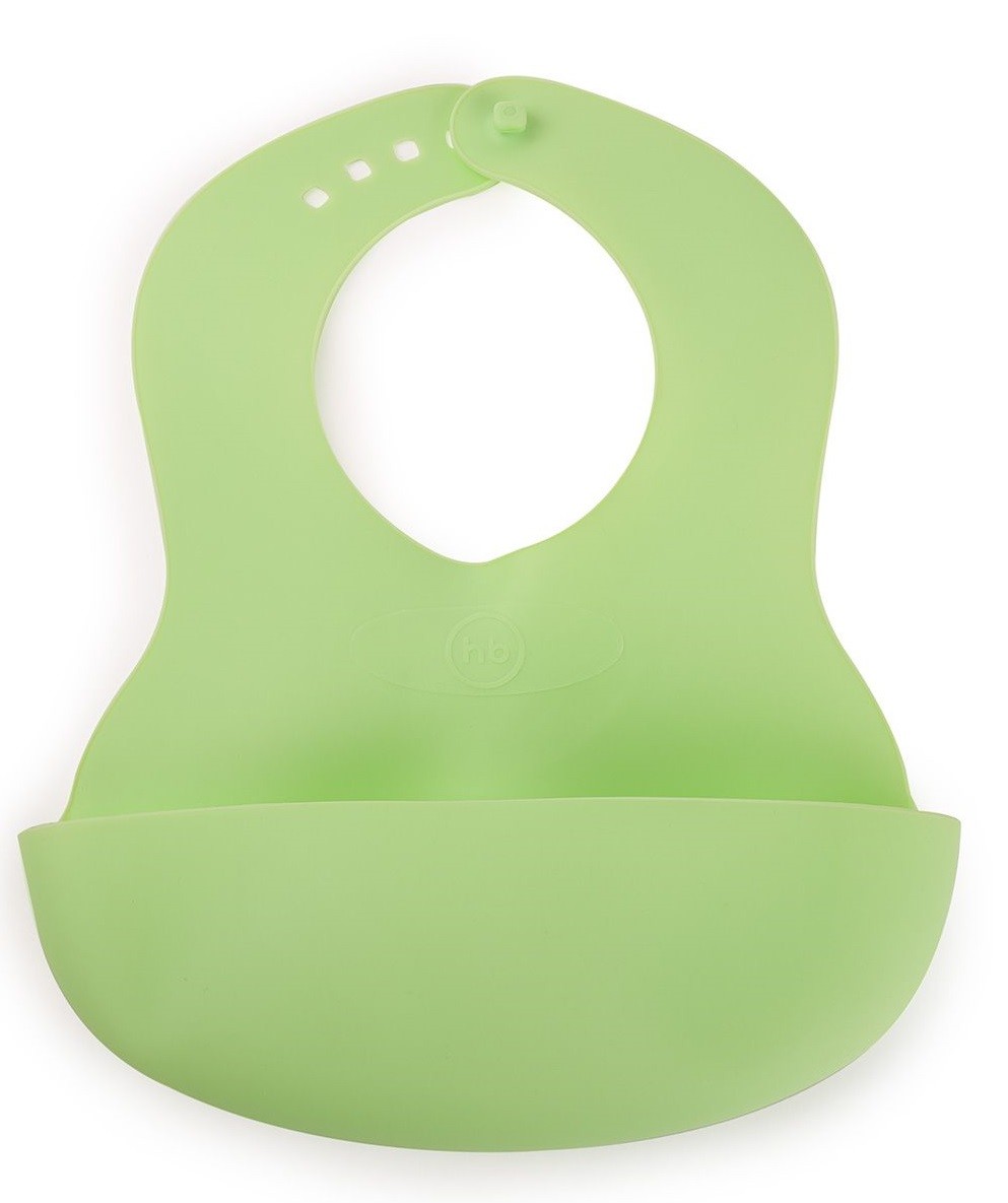 фото Нагрудник пластиковый детский happy baby plastik bib grass