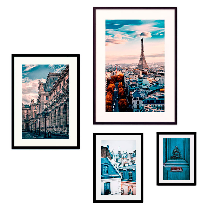 фото Набор постеров коллаж париж №83 110х120 см дом корлеоне