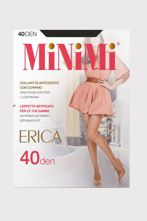 

Колготки женские Minimi Basic ERICA 40 Fumo серые 3, Серый, ERICA 40 Fumo