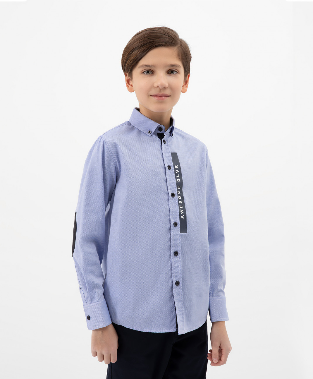 

Рубашка детская Gulliver 222GSBJC2318 цв. голубой р. 146, 222GSBJC2318